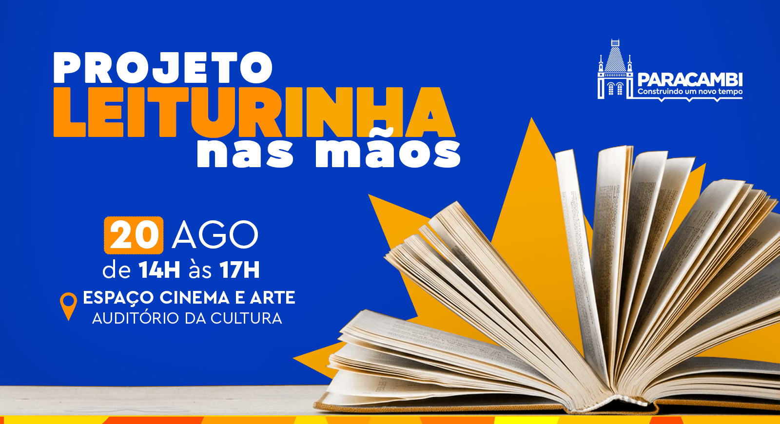 Paracambi recebe projeto de incentivo à leitura nesta quinta-feira