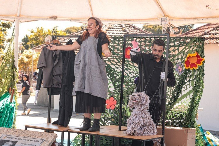 Araruama leva teatro de marionetes sobre proteção animal à FLA Araru