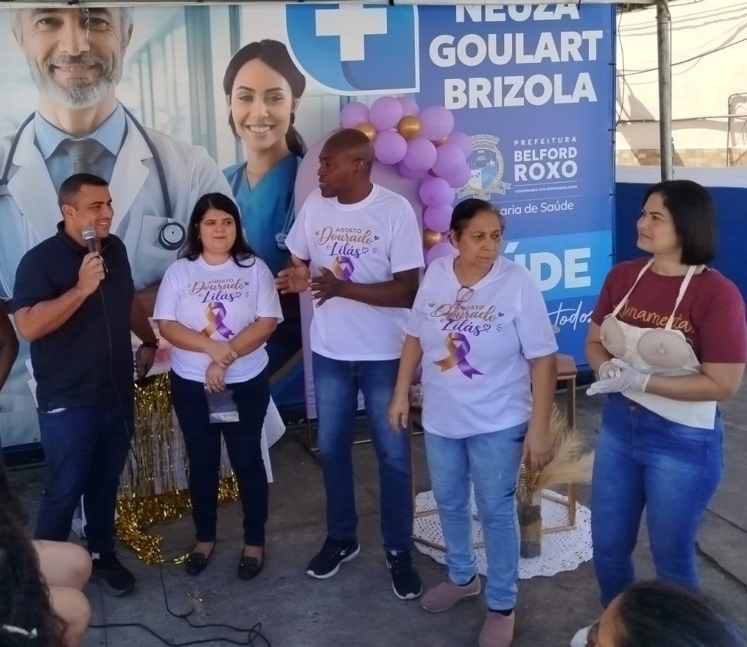 Belford Roxo: policlínica Neuza Brizola realiza evento em alusão ao Agosto Dourado