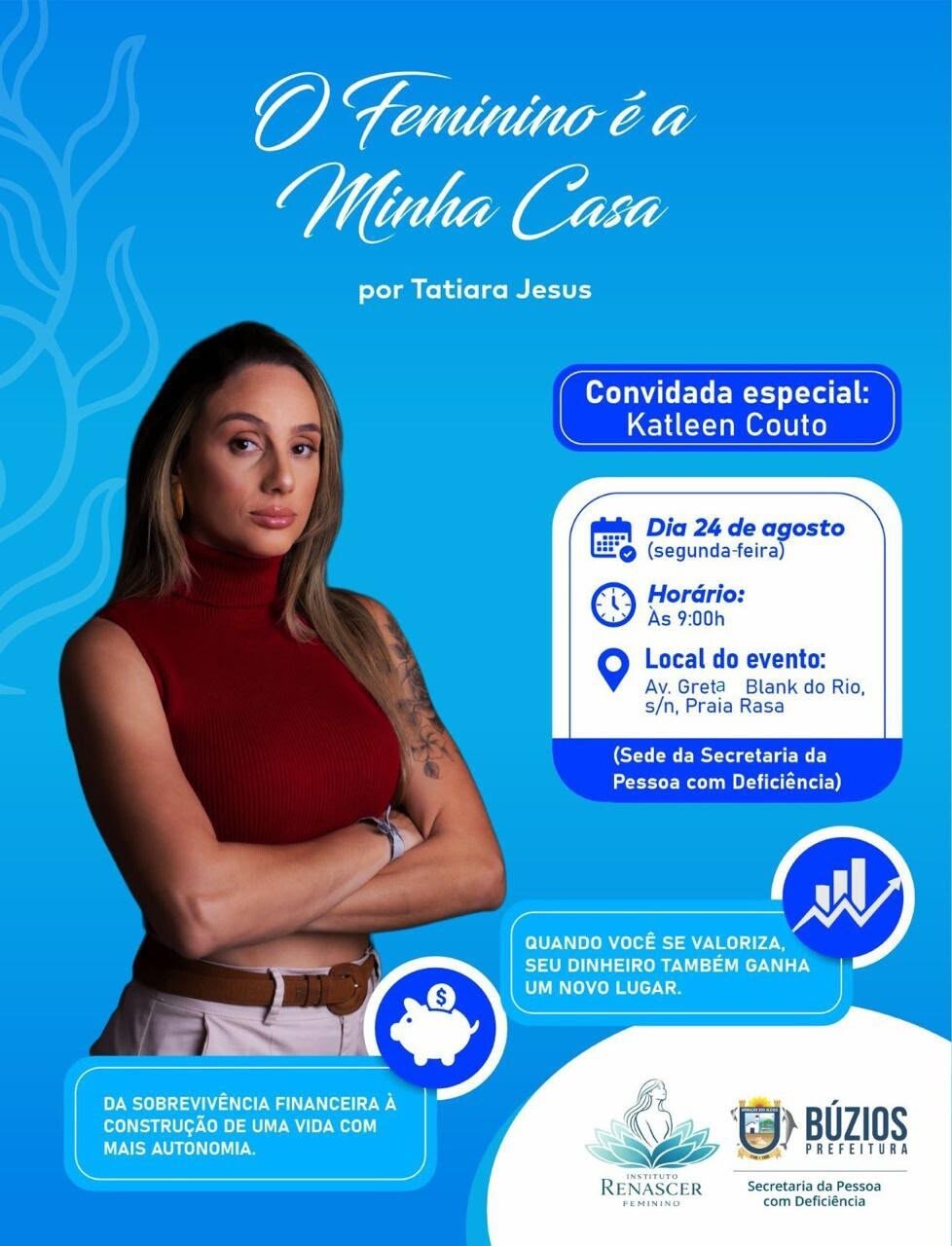 Búzios terá encontro gratuito sobre autonomia financeira na Praia Rasa