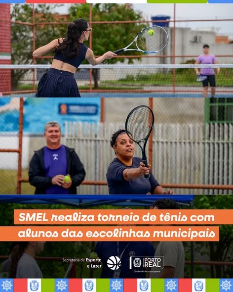 Porto Real realiza torneio de tênis com alunos das escolinhas municipais