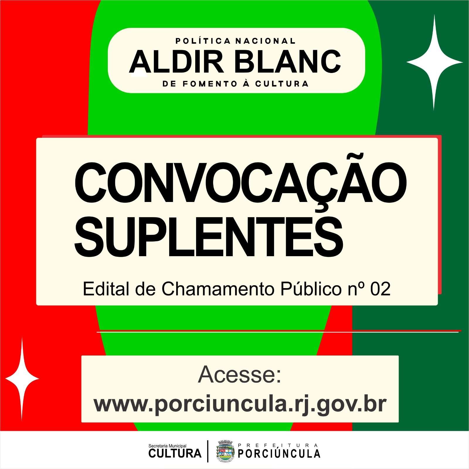 Porciúncula convoca suplentes da PNAB Ciclo II para habilitação