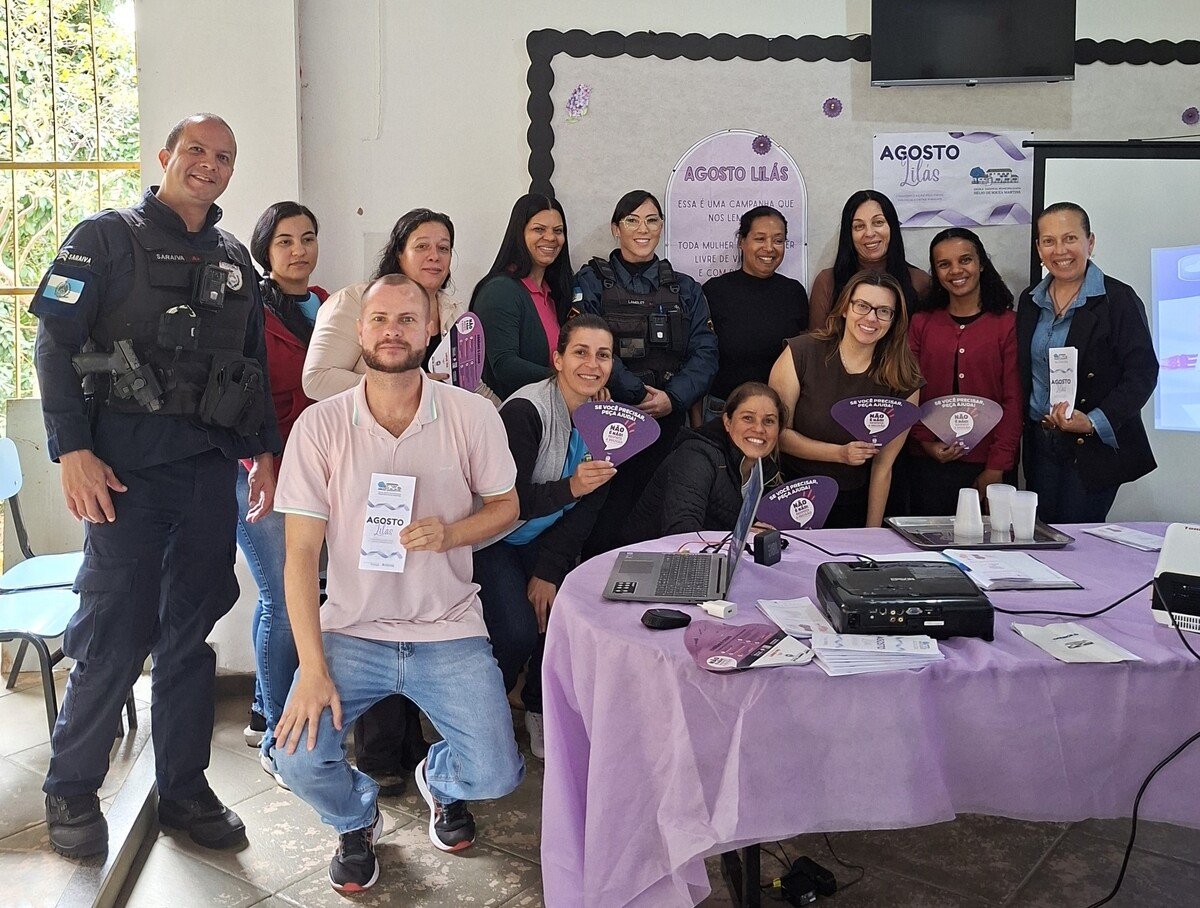 Escola em Santa Maria Madalena encerra Agosto Lilás com ação de conscientização