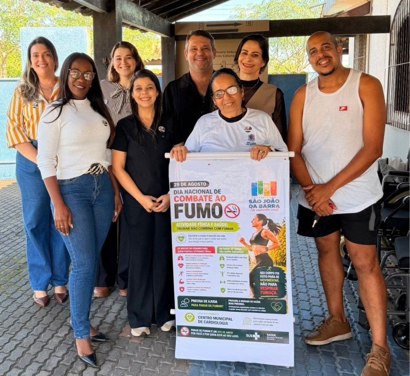 São João da Barra tem ação de combate ao fumo com orientações de saúde