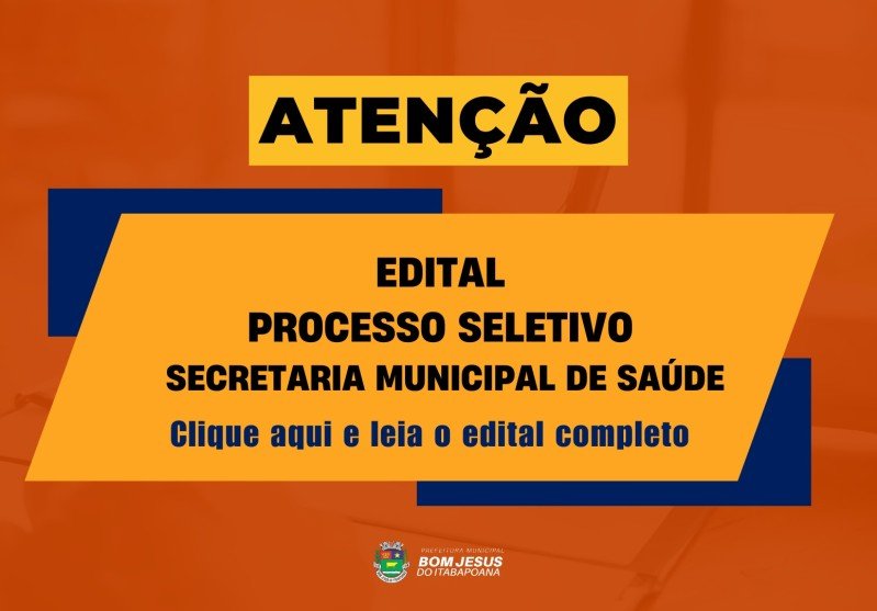 Bom Jesus do Itabapoana divulga resultado preliminar de seleção para agente comunitário de saúde