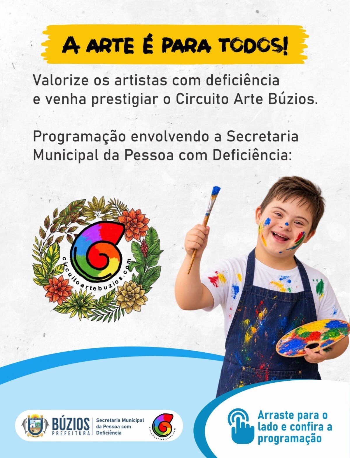 Búzios terá ações de inclusão no Circuito Arte Búzios