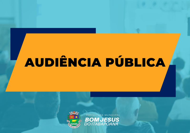 Bom Jesus do Itabapoana terá audiência pública sobre gestão em 29 de setembro