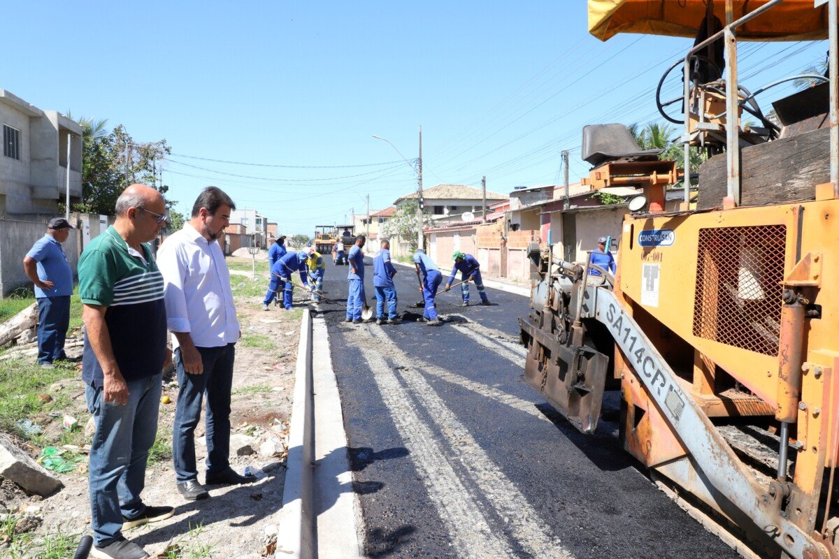 Quissamã retoma urbanização de ruas no bairro Caxias
