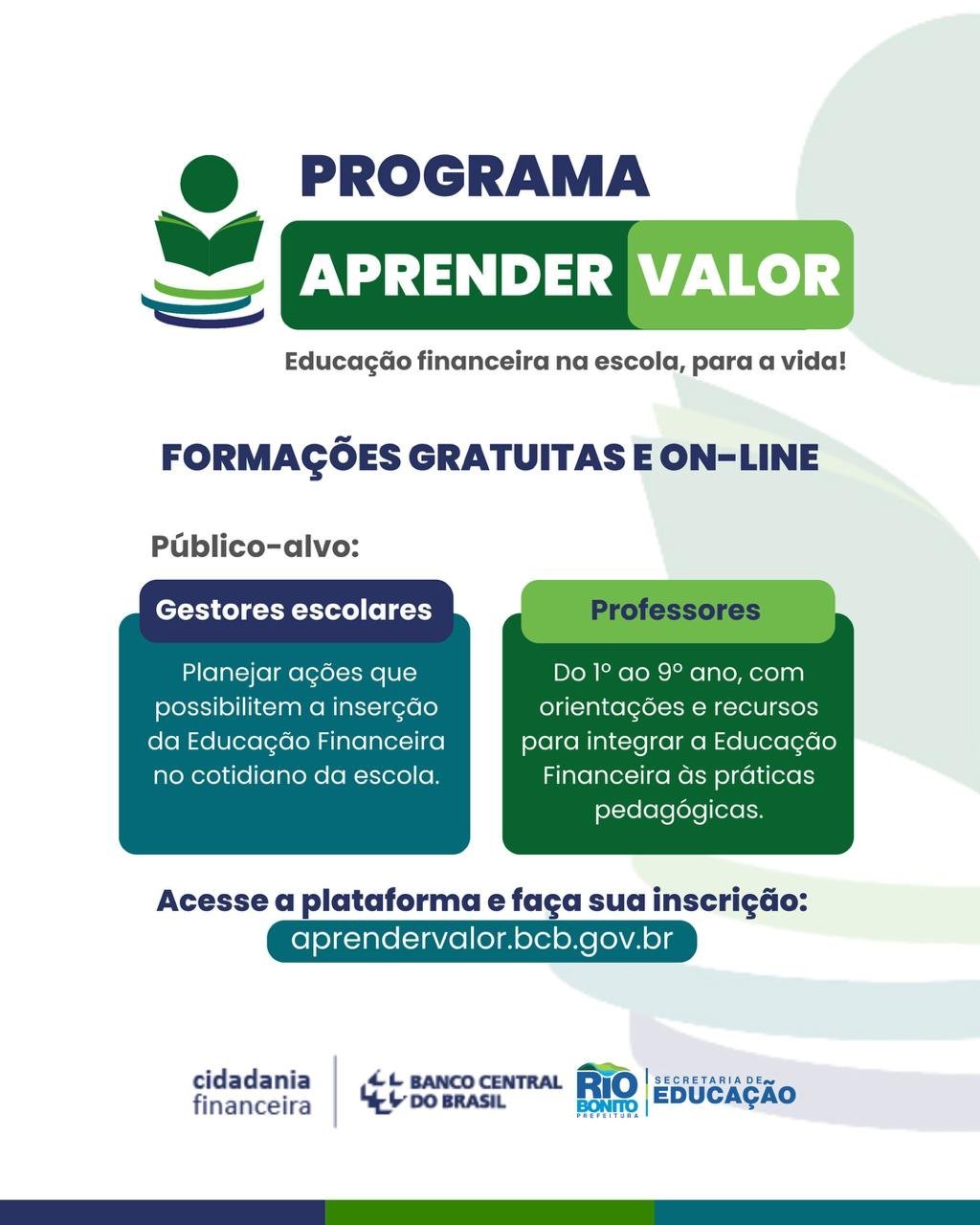Rio Bonito abre inscrições para formação em educação financeira
