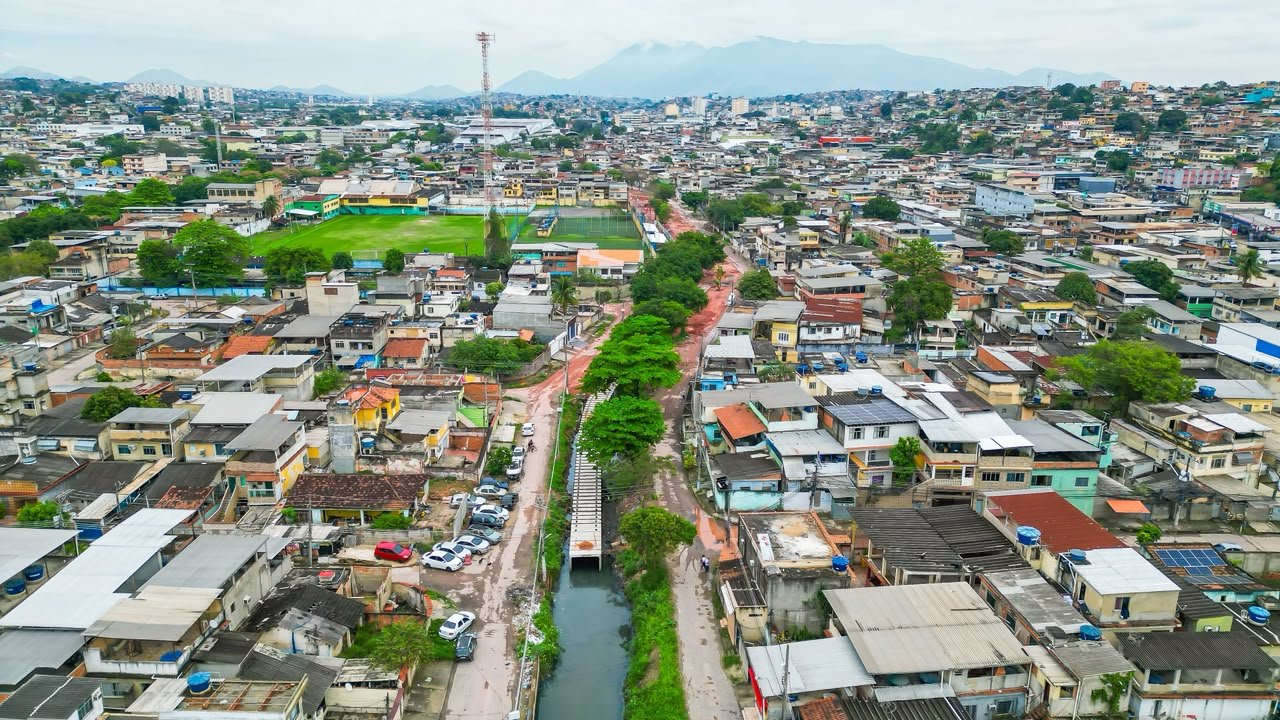 Obras no Rio Pavuninha avançam com drenagem e preparação do solo em São João de Meriti