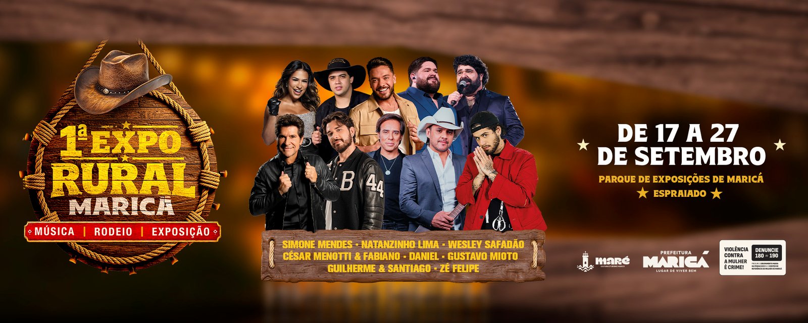 Maricá terá Expo Rural gratuita com oito shows entre 17 e 27 de setembro