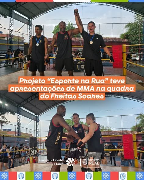 Porto Real recebe apresentações de MMA pelo projeto Esporte na Rua