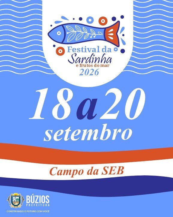 Búzios terá Festival da Sardinha com pratos a partir de R$ 25 e show de Marvvila