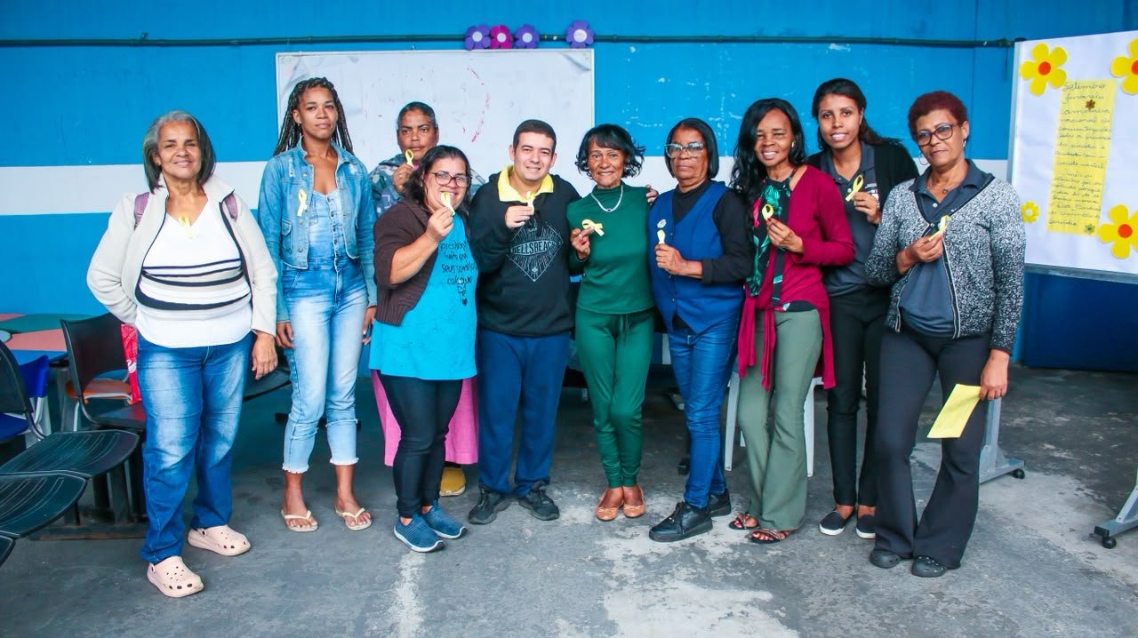 Idosas debatem saúde emocional em roda de conversa no CRAS Éden, em São João de Meriti