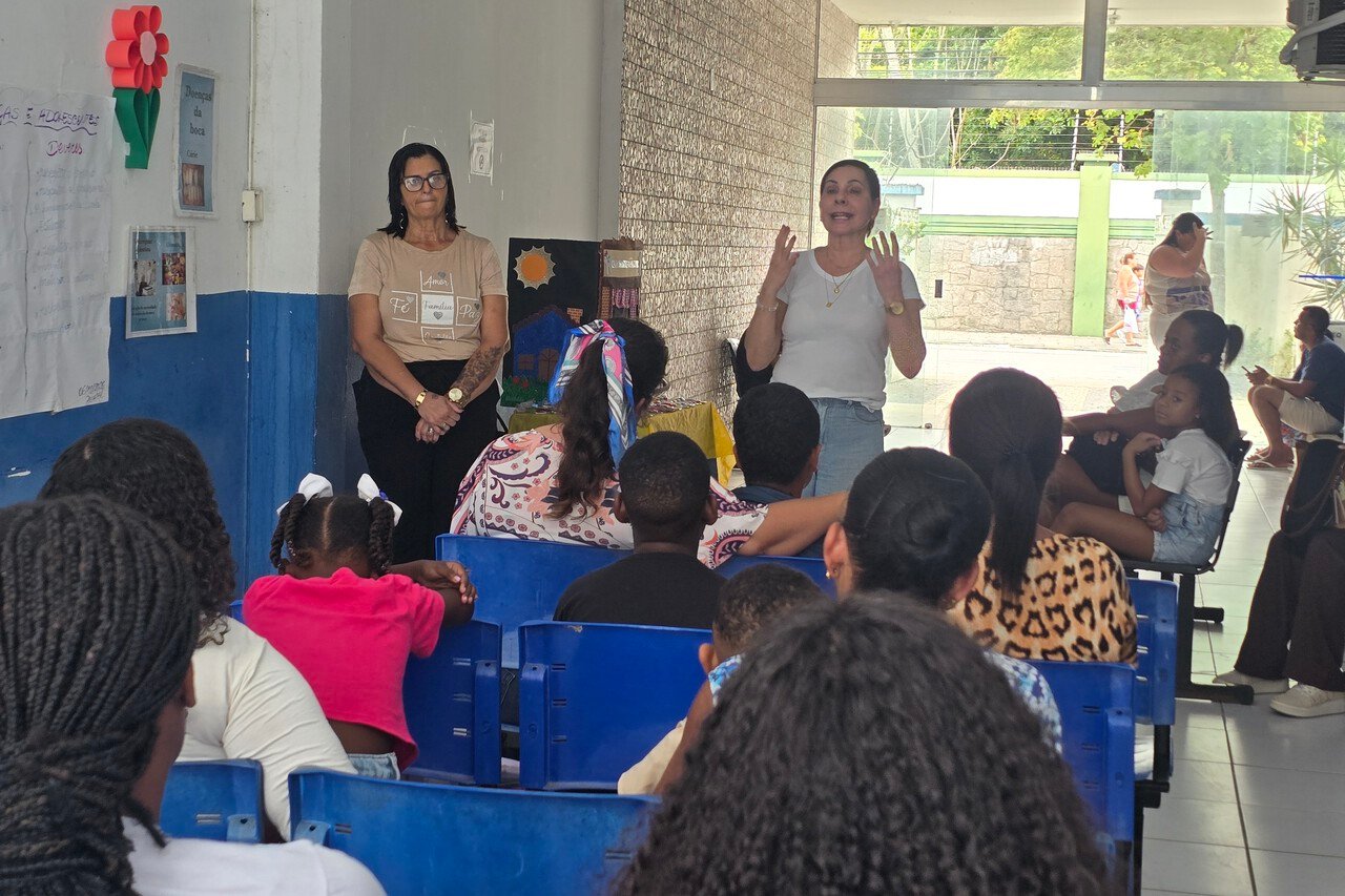 Crianças atendidas pelo Proapar em Campos recebem orientação sobre saúde bucal