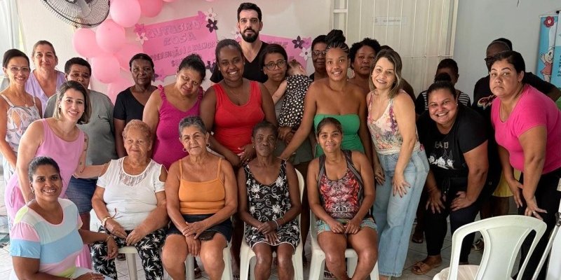 Outubro Rosa reúne famílias no CRAS Nova Bom Jesus, em Bom Jesus do Itabapoana