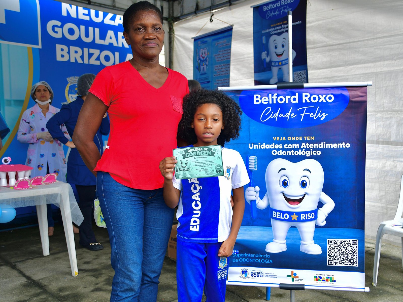 Belford Roxo oferece orientação de saúde bucal a crianças na Policlínica Neuza Brizola